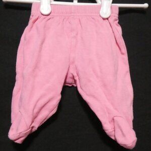 Pink Baby Girl Bottoms With Feet | 10 LBS / 1 month